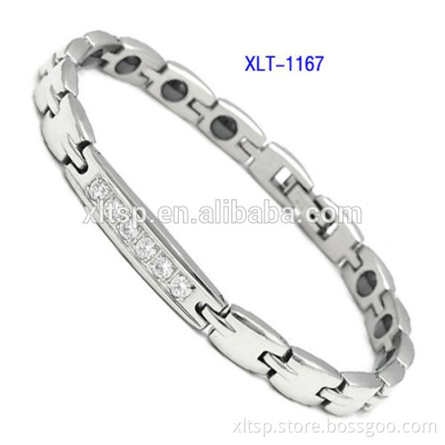 Most popular women bracelet jewelry stainless steel germanium bracelet